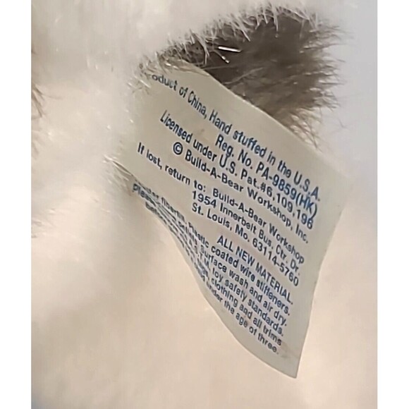 Siberian Husky RETIRED "barking" Build-A-Bear Stuffed Dog 15" Grey White EUC 15" - Picture 5 of 10